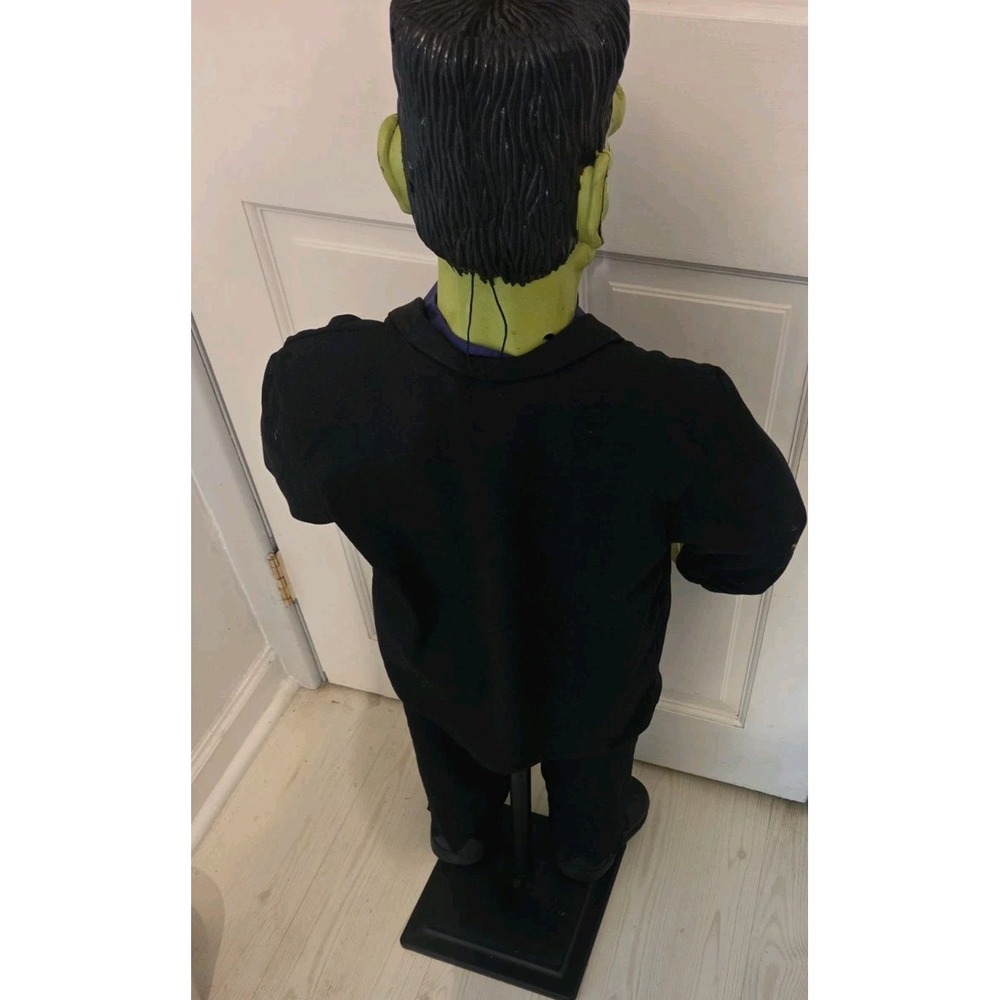 Gemmy Frankenstein 37" Vintage Sings "How can it be Now" Mouth moves Eyes Blink - Picture 6 of 10
